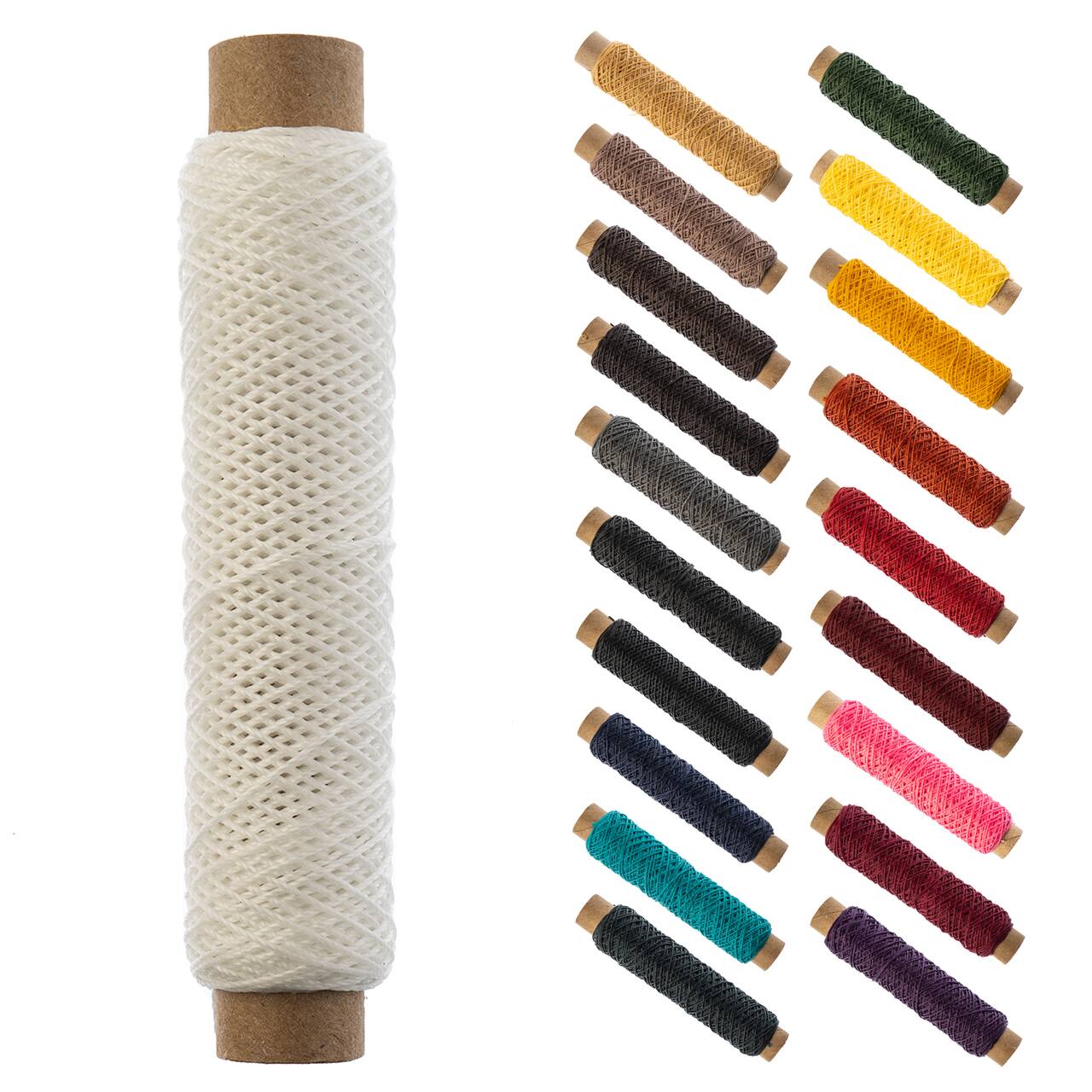 Gudebrod 0.018" 3 Ply Waxed Thread Bobbin, 75ft.